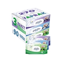 Familia Islak Havlu Mendil 90 Yaprak Karma 3 Lü Set (Lavanta-Mine