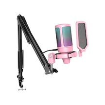 Fifine Ampligame A6T Twitch Youtuber Yayıncı USB Mikrofon Pembe