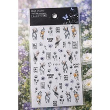 Urban Butterfly & Abstract Nail Art Sticker Series No:02