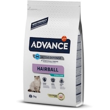 Advance Hairball Sterilised Hindi Etli Kısırlaştırılmış Yetişkin Kedi Maması 3 KG