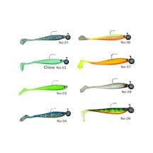 Captain Dagi Duck Shad 9cm +jig Head 17gr Modifiyeli Hazır Silikon Yapay Yem