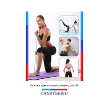 Candyshine Pilates Jimnastik Egzersiz Direnç Lastik Yoga Spor Kondisyon