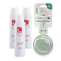 Caldion Klasik Kadın Sprey Deodorant 3 x 150 ML + Nascita Eco Saç Fırçası