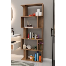 Scala 5 Raflı Banyo Dolabı Banyo Rafı Çok Amaçlı Dolap-meşe Meşe