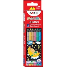 Fatih Kuru Boya Tam Boy Jumbo Metalik 6 Lı 33360 Çok Renkli