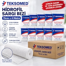 Teksomed Hidrofil Sargı Bezi 15 Cm X 4 Metre 100 Adet