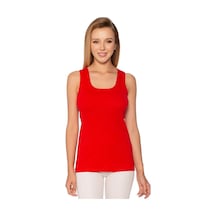 6 Adet Gümüş Bayan Renkli Ribana Düz Biye Geniş Askılı Atlet 4024 001