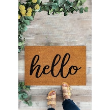 Hello Yazılı Paspas, İç Ve Dış Dekoratif Kapı Önü Paspası