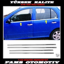 Skoda Fabia Mk1 Krom Cam Çıtası 4 Prç. 1999-2008 P. Çelik Hb N11.5610