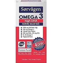 Omega 3 High Dha Norveç Balık Yağı 50 Kapsül