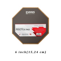 Evans Rf6d Realfeel 6 İnç Çift Taraflı Davul Çalışma Pedi Profesyonel Bir Yüzeyi Yumuşak Kauçuk Rebound , Diğer Yüzeyi Sert Kauçuk Hız Ve Duyarlılık , Kompakt Tasarım
