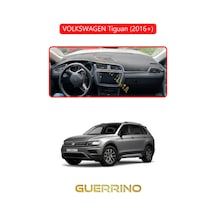 Volkswagen Tiguan 2016+ Torpido Koruma Halısı Kırmızı Kenar