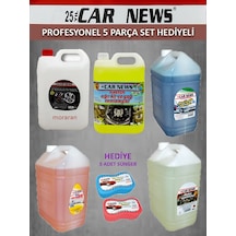 Car News Profesyonel 5 Parça Oto Temizlik Seti Hediyeli 1 Adet