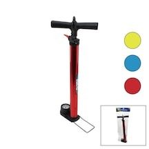 Go İthalat Saatli İran El Pompası Metal Gövde Plastik Kol - Altlık 55 Cm Top - Bisiklet - Motor