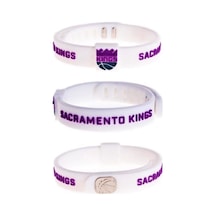 Beyaz Mor Kings Ayarlanabilir Basketbol Bileklik Beyaz Beyaz
