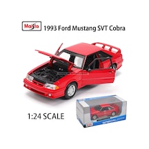 Maisto 1:24 1993 Ford Mustang Svt Cobra Alaşım Araba Modeli El Sanatları 1993 Ford Mustang