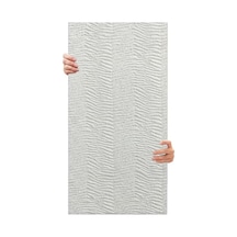 Tink 3d Kendinden Yapışkanlı Duvar Kağıdı Yeni Nesil Akustik Keçe Panel Desenli 52x98 Cm Beyaz, 2 Adet 1 M²