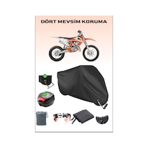 Siyah Ktm 85 Sx Için Arka Çanta Ve Kilit Uyumlu Motosiklet Branda, Güvenli