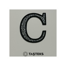 Taşlı Ütülenebilen Veya Sticker Olarak Kullanılabilen 6cm C Harfi