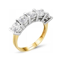 Altın 5 Taş Yüzük 285823803