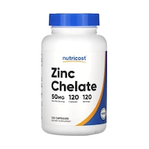 Nutricost, Zinc Chelate, 50 Mg, 120 Capsules.tr Yetkili Satıc...