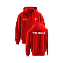 Güreş Baskılı 3 İp Kapşonlu Sweatshirt Güreş Hoodie