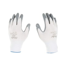Strong5 Pn72 Polyester Örme Nitril Eldiven No 9 Çift, Gri