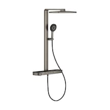 Grohe Rainshower Aqua Pure Duvara Monte Termostatik Bataryalı Duş Sistemi Br.hard Graphite 100961al00 Metalik