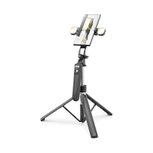Quadrupod Telefon Standı Ve Selfie Çubuğu Çift Led Bluetooth Kumandalı 170 Cm Siyah Nd1030