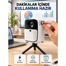 Ultra Hd Çözünürlüklü Taşınabilir Projektör - 1920x1080 Piksel Görüntü Kalitesi Yeni Nesil