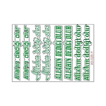 A5 Sticker 039 Tek Paket Çoklu Sticker Standart