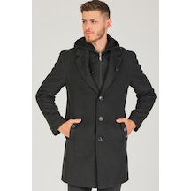Plt8406 Dewberry Erkek Palto-Antrasit
