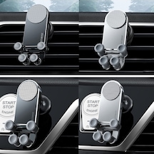 Wondernest Oatsbasf Araba Yerçekimi Metal Braketi Siyah - Araç Aksesuarı Siyah