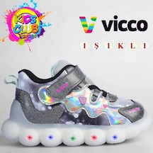 Vicco Sonya Ortopedik Taban Işıklı Çocuk Bot Siyah