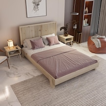 Alaz Model Vernikli Çam Ahşap Karyola Dikey -262 90 x 200 Alaz Model Vernikli Çam Ahşap Karyola Dikey -262 90 x 200