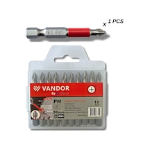 Vandor Anti Slip Bit Kaydırmaz Bits S2 Yüksek Kalite Çelik Ph1 50 - 729927867311