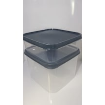 Sızdırmaz, Kilitli Kapaklı, Çok Renkli, Hava Geçiirmez, Kuru Gıda, Çerez, Plastik, Saklama Kabı Seti, Beyaz 3'lü