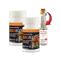 Ero Boost Max: 2 Adet Erkeklere Özel 30lu Destekleme + 30 Ml Afrodizayn Masaj Yağı