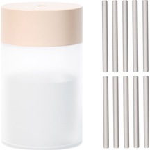 Fosenze Ev Ve Araç Kullanıma Uygun Usb Nemlendirici Aromaterapi Makinesi - Renkli Işık Ve Otomatik Kapanma Özelliği + 10 Pamuk Sapı Pembe