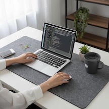 Mouse Pad Masa Koruyucu Büyük Keçe Oyuncu Matı 3mm Koyu Gri Renk Büyük Boylarda L-xl-xxl Ölçülerde Lütfen Masa