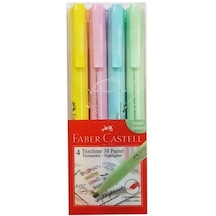 Faber Castell Textliner 38 Pastel Colour Highlighter 4'lü
