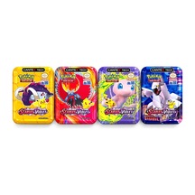 Cantex Tech Pokemon Scarlet & Violet Metal Kutu Karışık Gönderilir 4 Kutu 150-200 Kart Booster V-max - V-star - Standart Kart