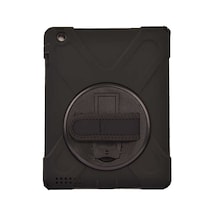 Zore İpad 2. Nesil Uyumlu Uyumlu Defender Tablet Silikon-siyah Tablet Kılıfı