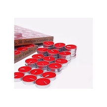 Kırmızı Tea Light Mum Mm 20 24 25 Adet Kırmızı