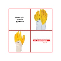 Sander Np01 12'Li Sarı Nitril Eldiven
