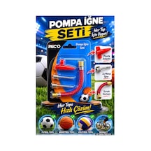 Pompa İğne Seti 3 Parça Top Şişirme İğnesi Adaptör Ve Esnek Hortum Seti