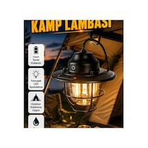 Retro Led Kamp Lambası Taşınabilir, Uzun Pil Ömürlü Ve Suya Dayanıklı