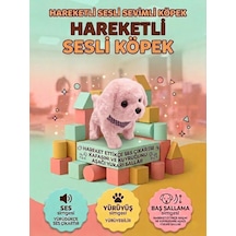 Sevimli Yürüyen Arkadaşım: Sesli Hareketli Tasarımlı Eğitici Oyuncak Peluş Hayvan Pembe