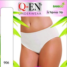 Q-En 10'Lu Bayan Bambu Külot Büyük Beden Iz Yapmaz B906