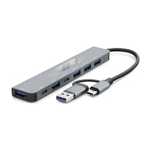Usb Type-c 3.0 Hub 7 Port Gri Hdx7827